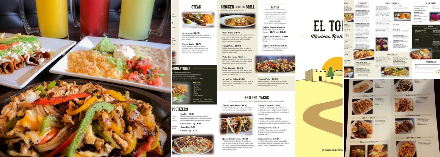 El Potrero South Menu