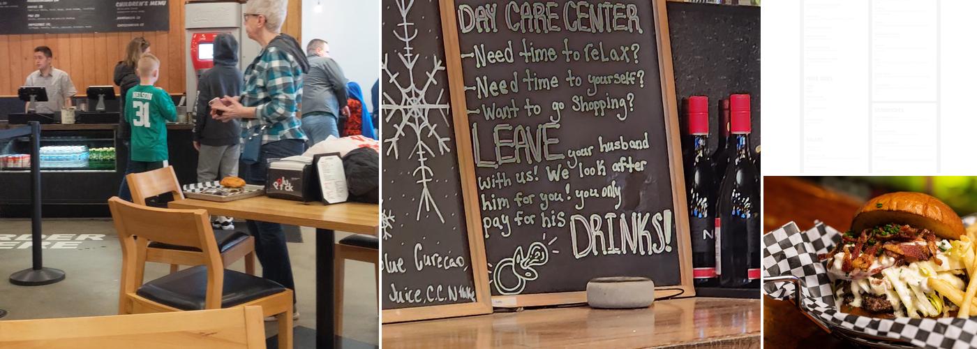 Burger Dive at POTLUCK Menu