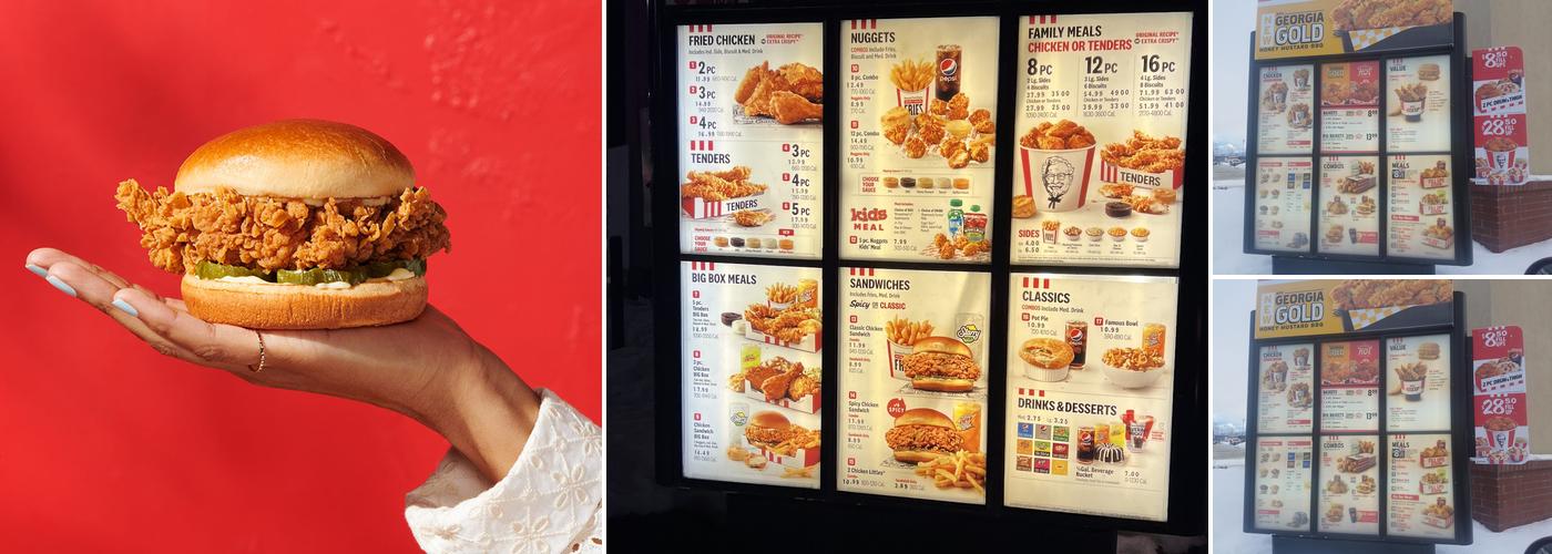 KFC Menu