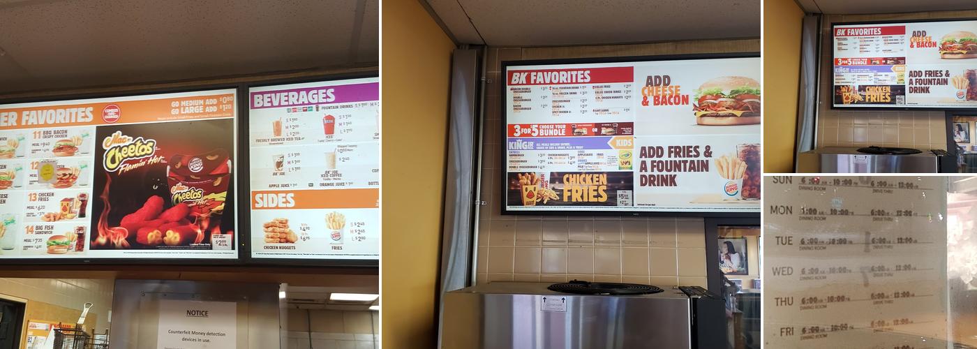 Burger King Menu