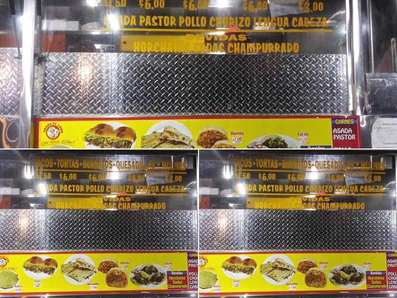 Tacos El Lobito Menu