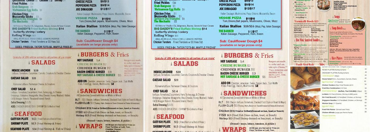 Kim's Noodle House Menu