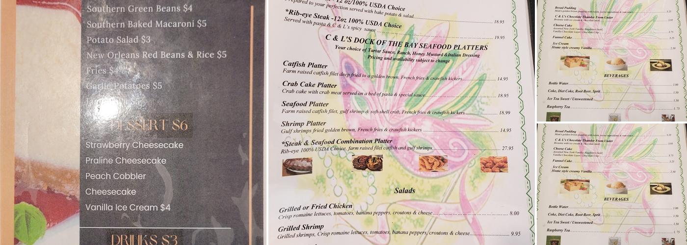 C&L Restaurant Menu