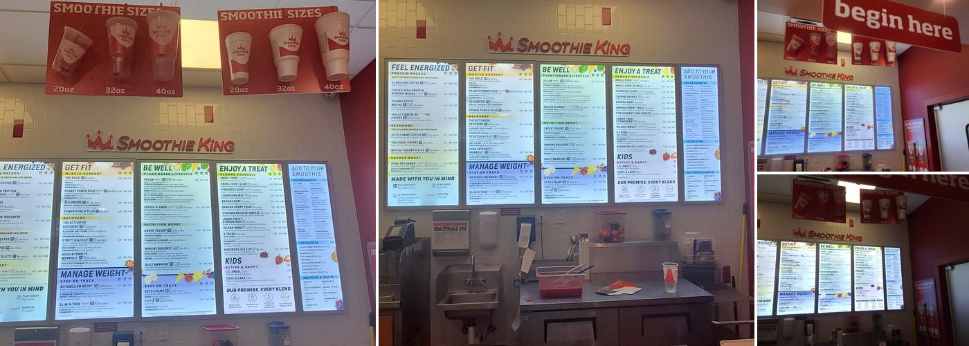 Smoothie King Menu