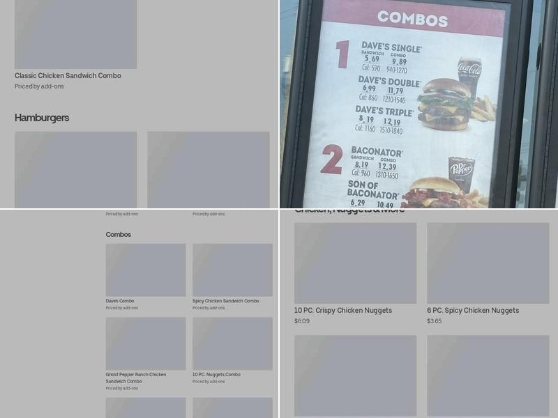 Wendy's Menu