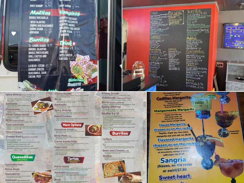 Tacos tj 664 Menu