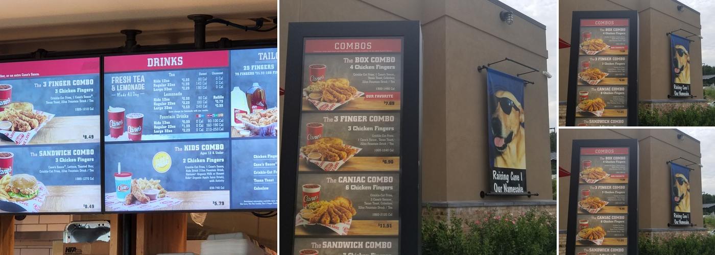Raising Cane's Chicken Fingers Menu