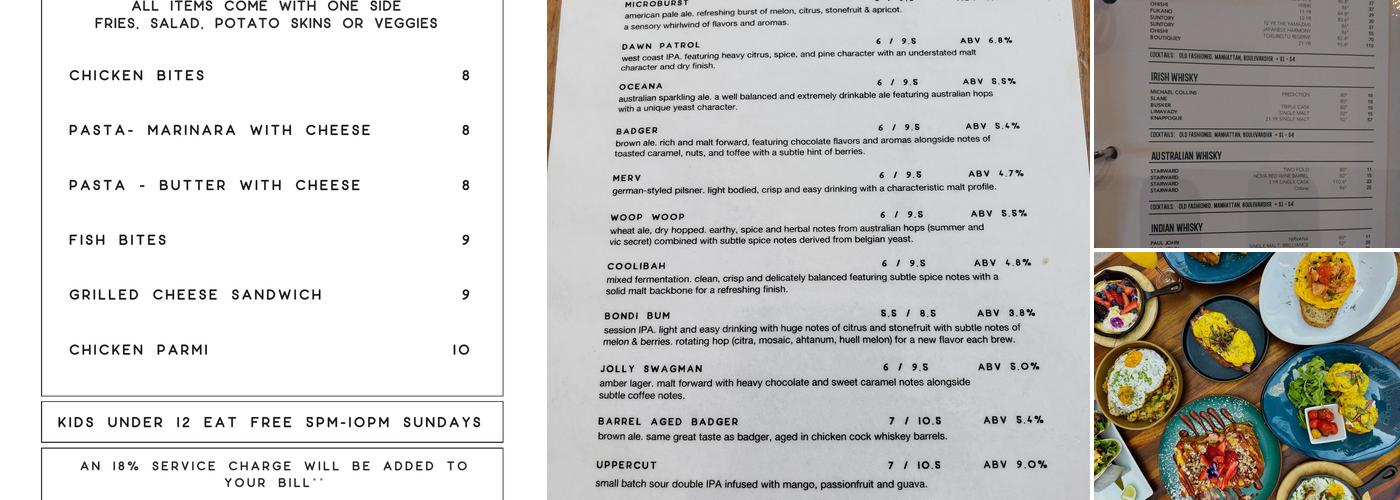 Bay 13 Brewery and Kitchen Menu