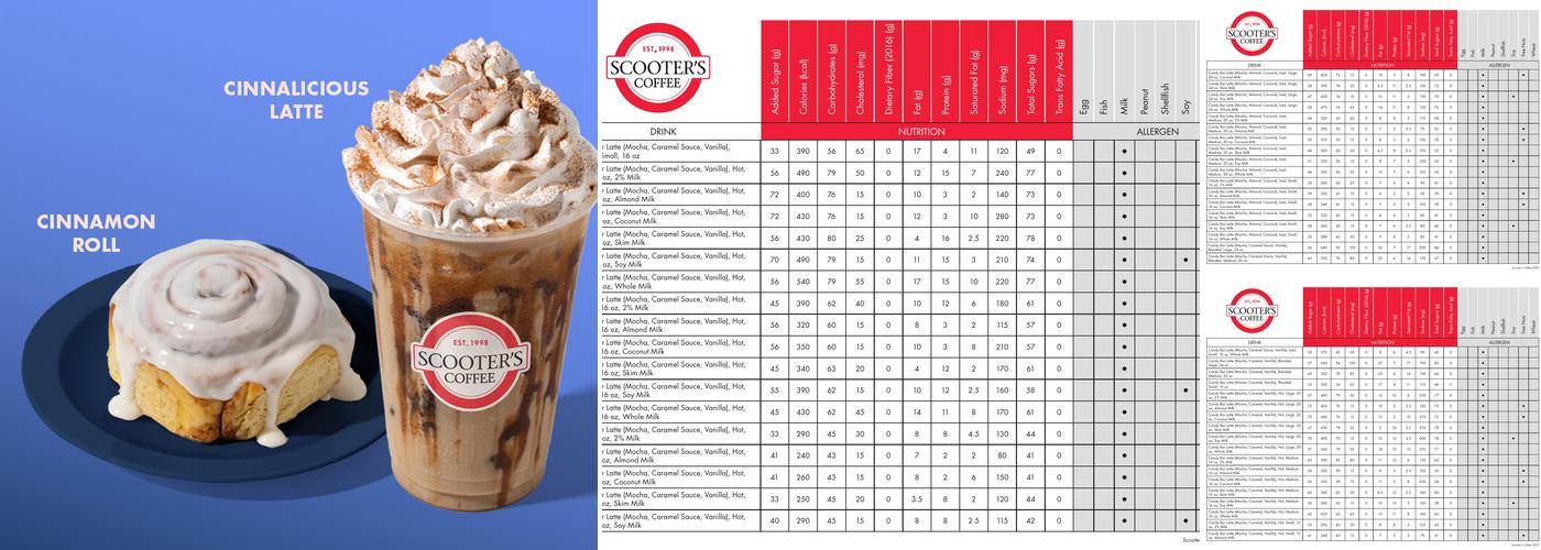 Scooter's Coffee Menu