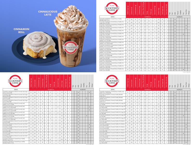 Scooter's Coffee Menu