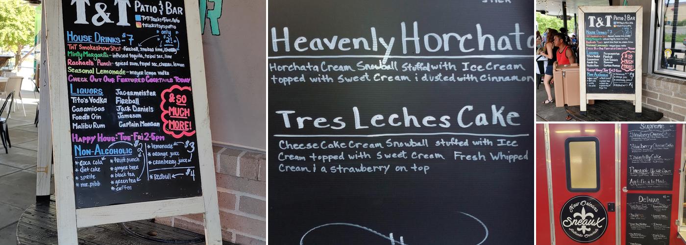 T&T: Trucks and Taps, Patio Menu