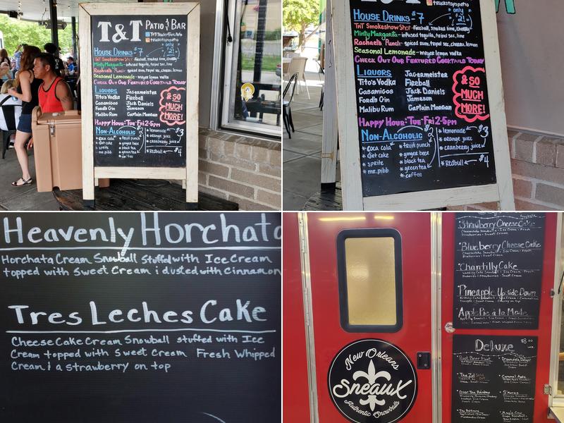 T&T: Trucks and Taps, Patio Menu