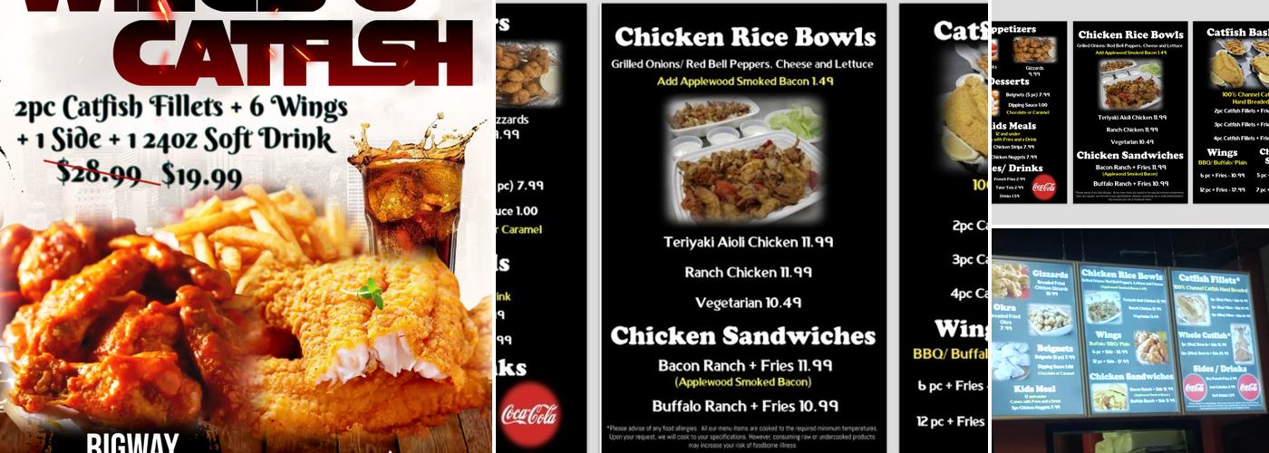 BigWay Chicken & Catfish Menu