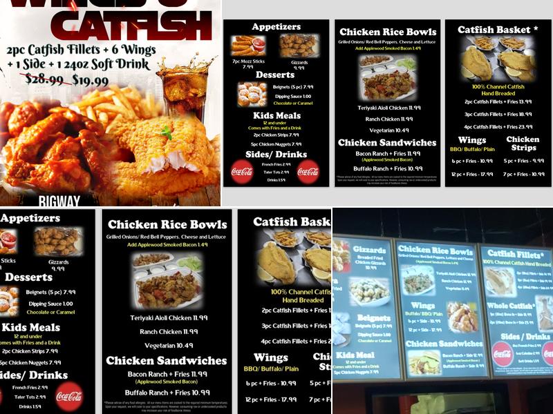 BigWay Chicken & Catfish Menu
