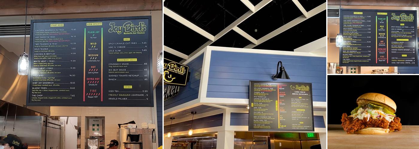 Jay Bird's | Long Beach Menu