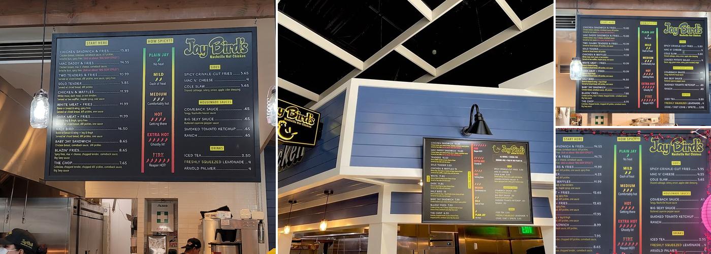 Jay Bird's | Long Beach Menu