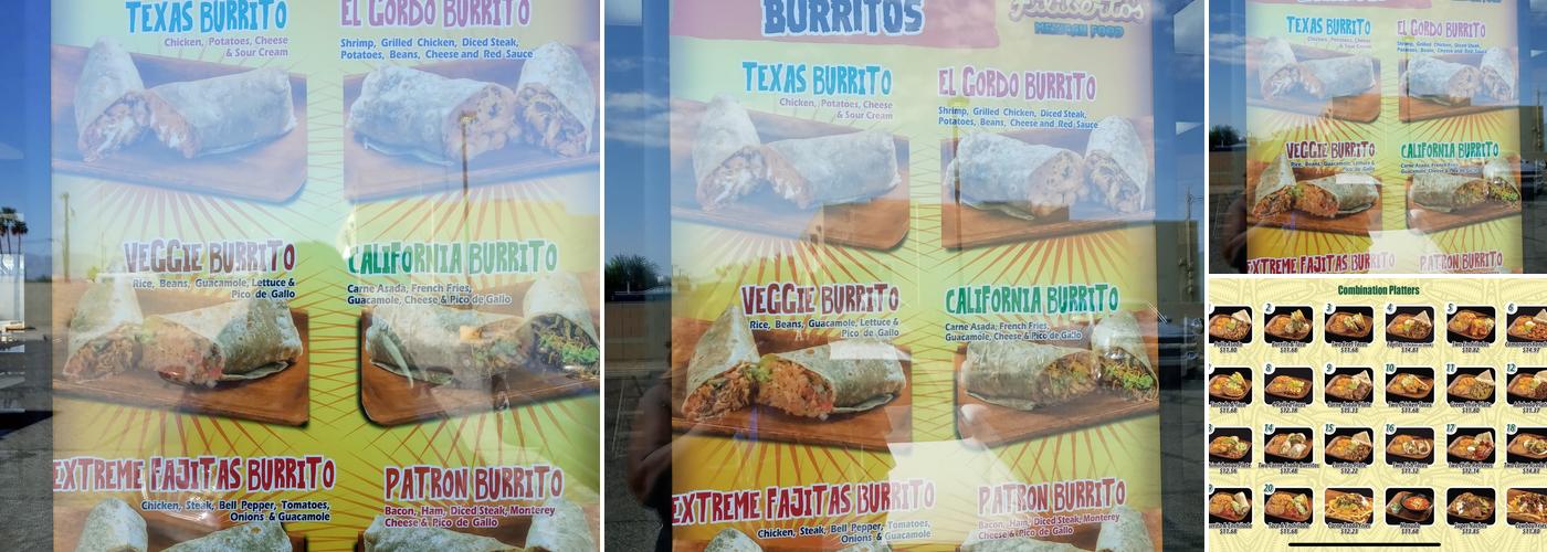 Filiberto's Mexican Food Menu