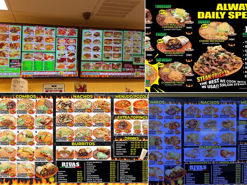 Rivas Mexican Grill #6 Menu