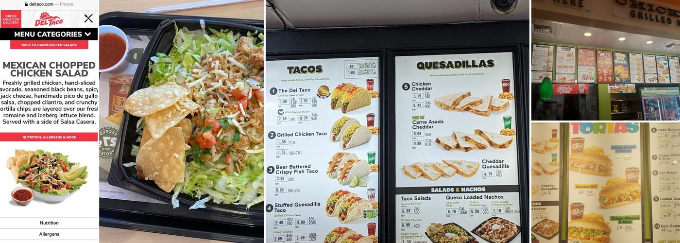 Del Taco Menu