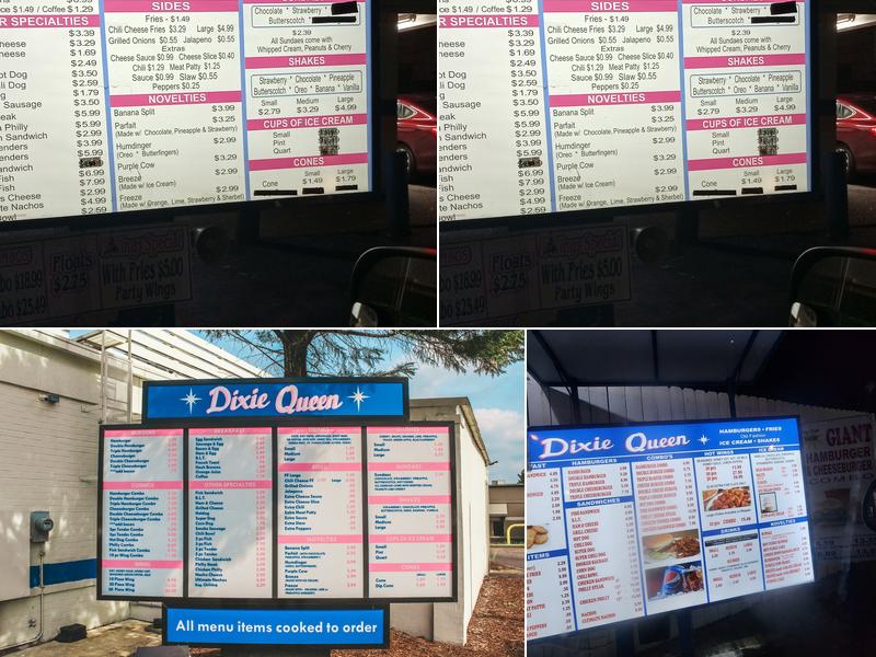 Dixie Queen Menu