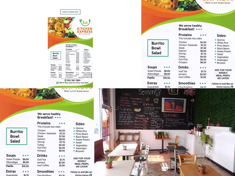 Kitchen Express Menu