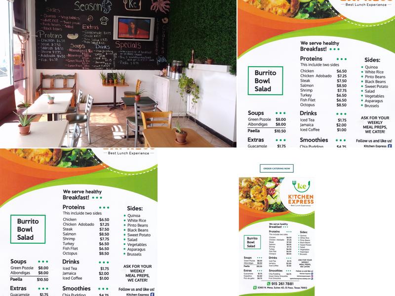 Kitchen Express Menu