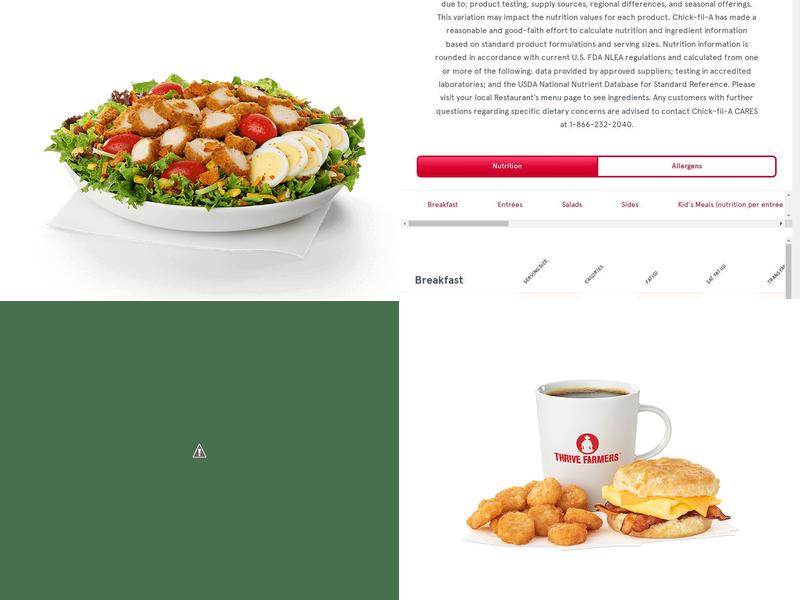 Chick-fil-A Menu