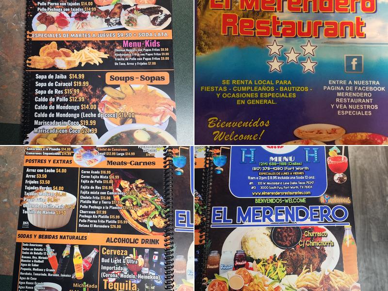 El Merendero Menu