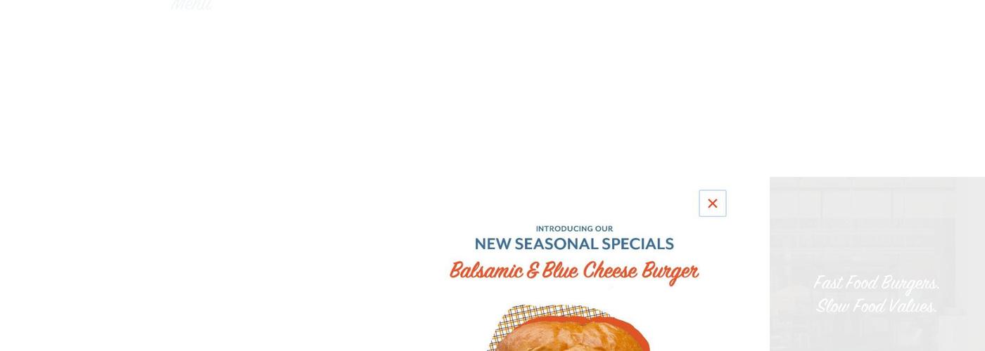 Super Duper Burger Menu