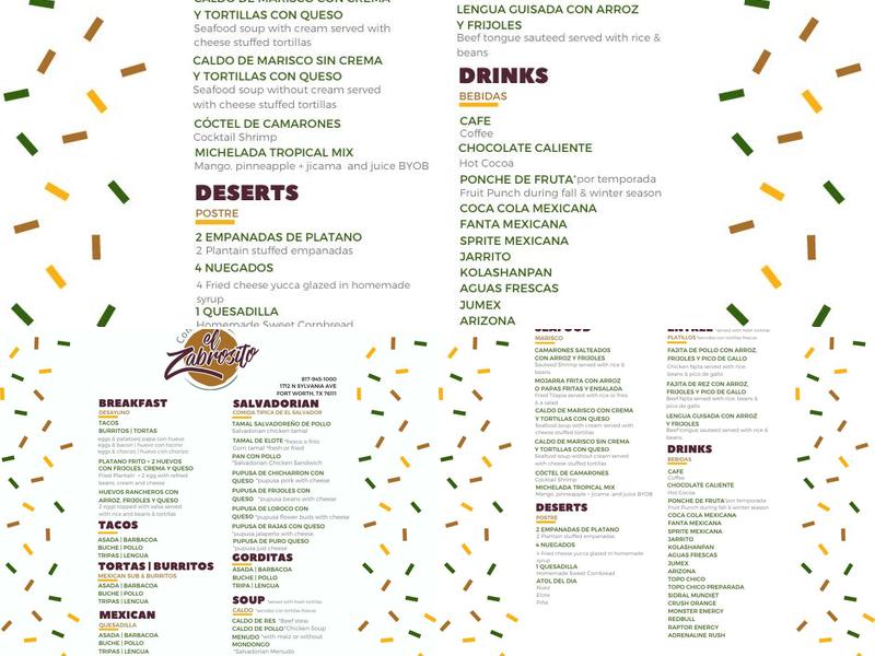 Comedor Menu