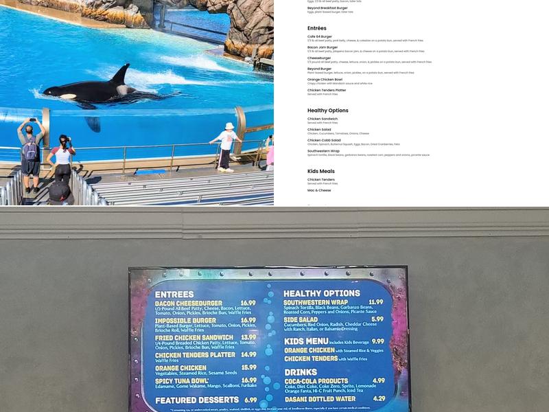 Explorer's Café Menu