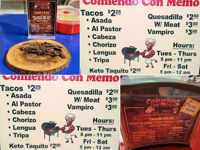 Comiendo Con memo Menu