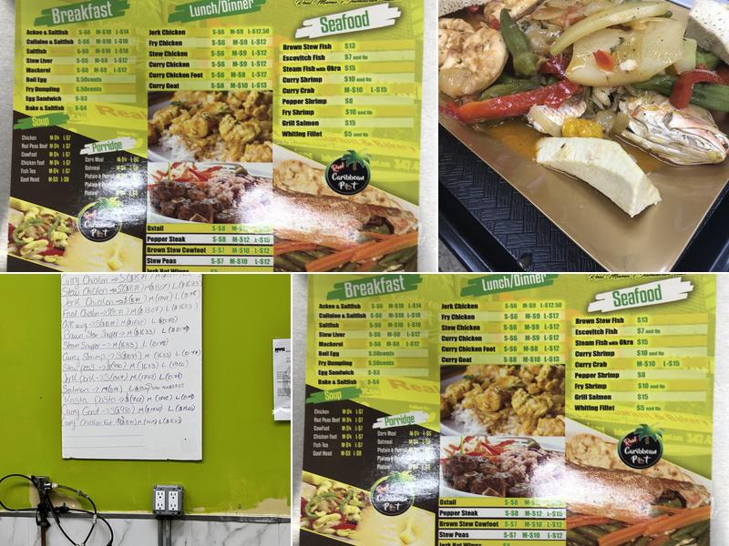 Real Caribbean Pot Menu