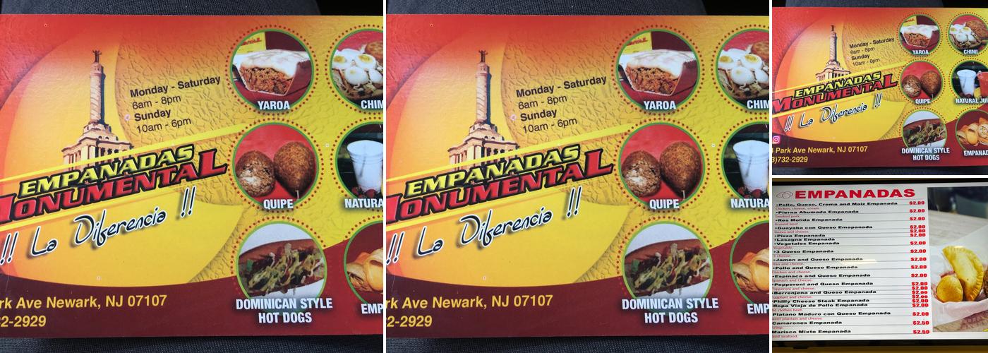 Empanadas Monumental Menu