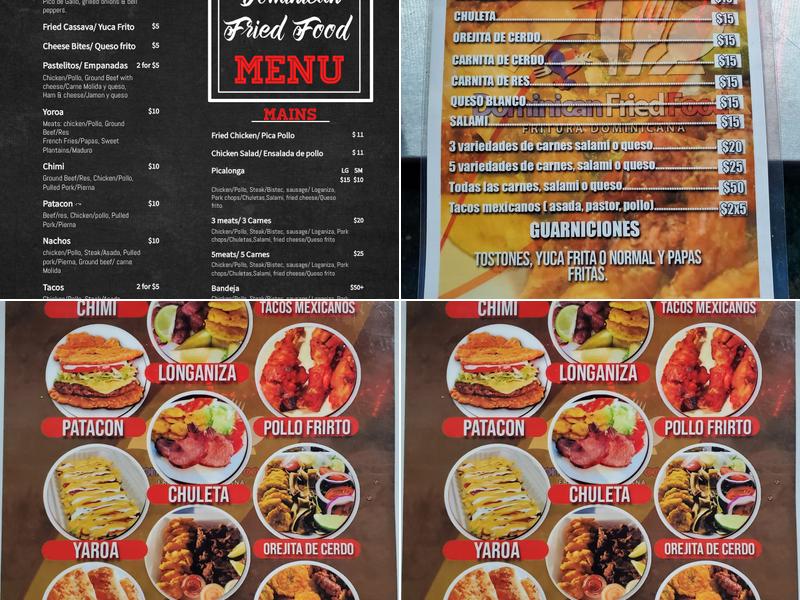 Dominican Fried Food Menu