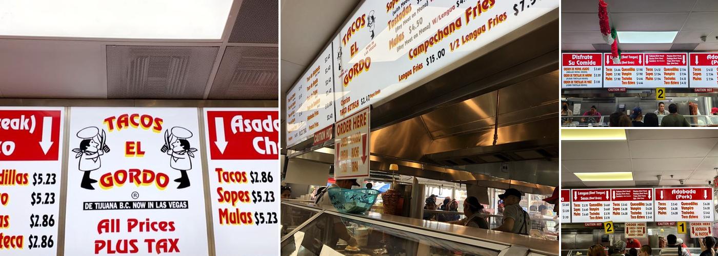 Tortas Y Tacos El Gordo Menu