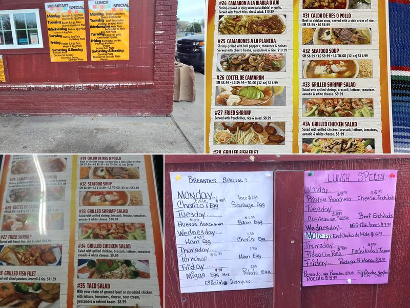 Taqueria Los Tres Potrillos Menu