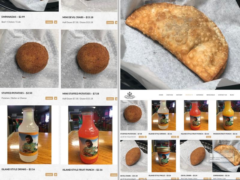 Pappys Devil Crabs Menu