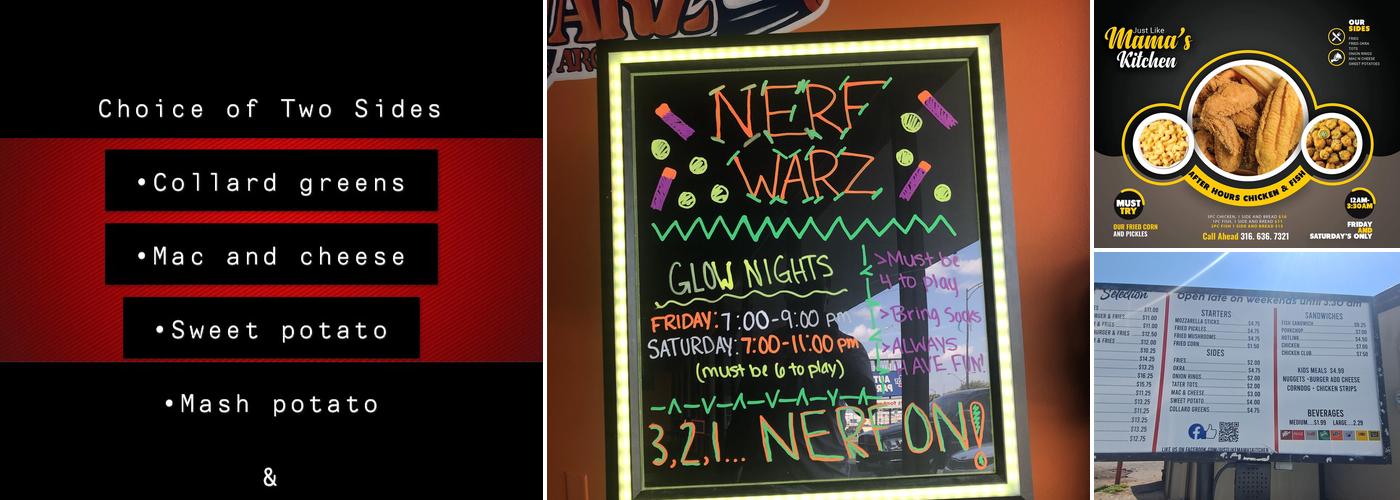 Just Like Mama's Kitchen Menu