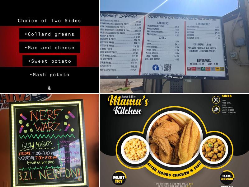 Just Like Mama's Kitchen Menu