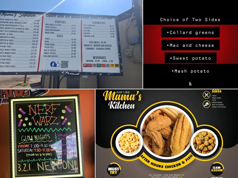 Just Like Mama's Kitchen Menu