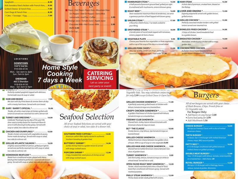 Freeway Cafe #2 Menu