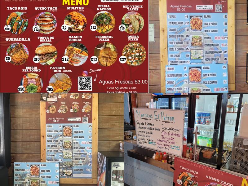 Mariscos El Patron 323 Raleigh Menu