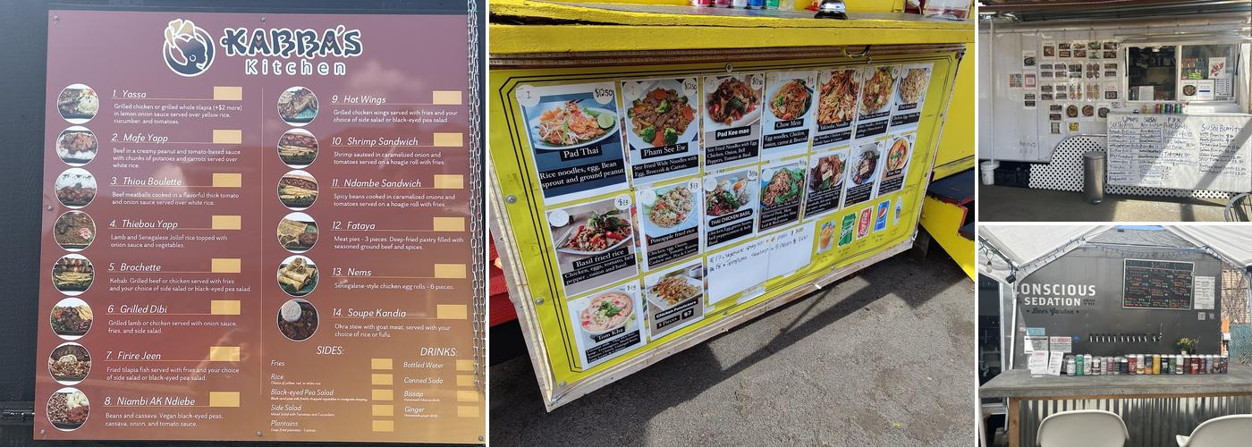 Bantu Island Food Cart Pod Menu