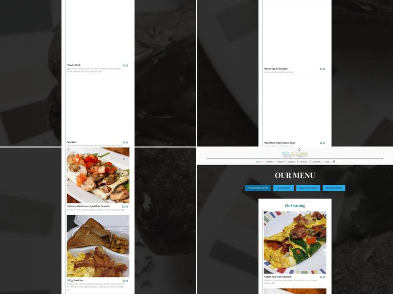 Fit Kitchen Meal Prep Menu