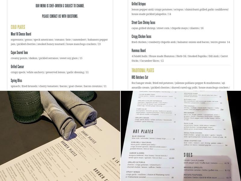 Rye River Social Menu