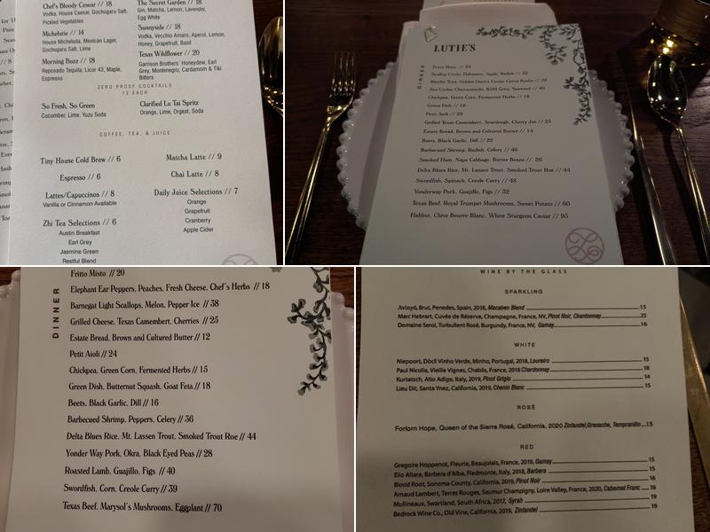 Lutie's Menu