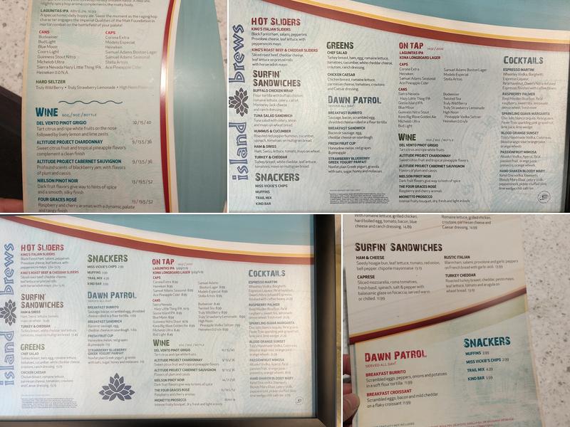 Island Brews Menu