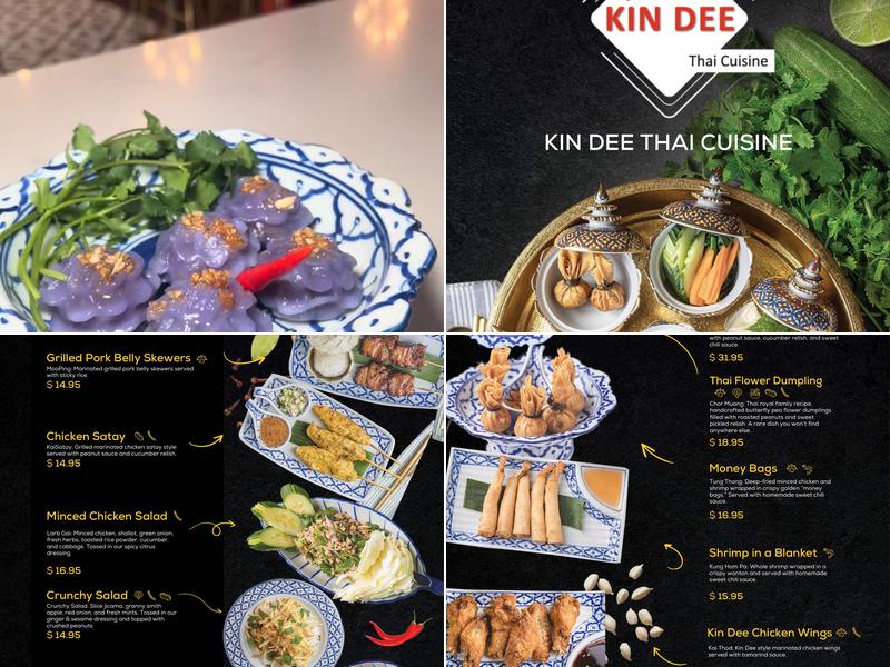 Kin Dee Menu