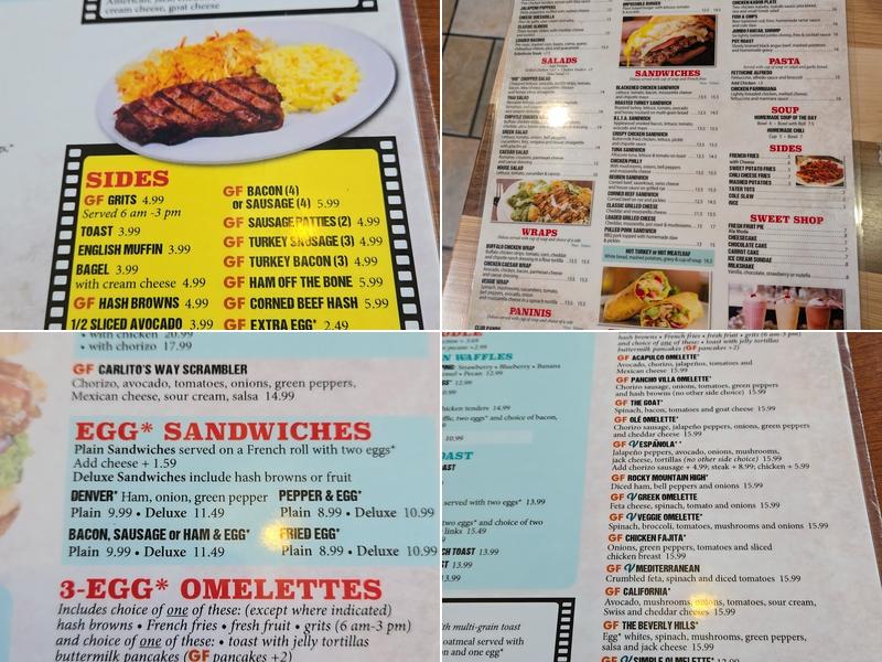 Hollywood Grill Menu
